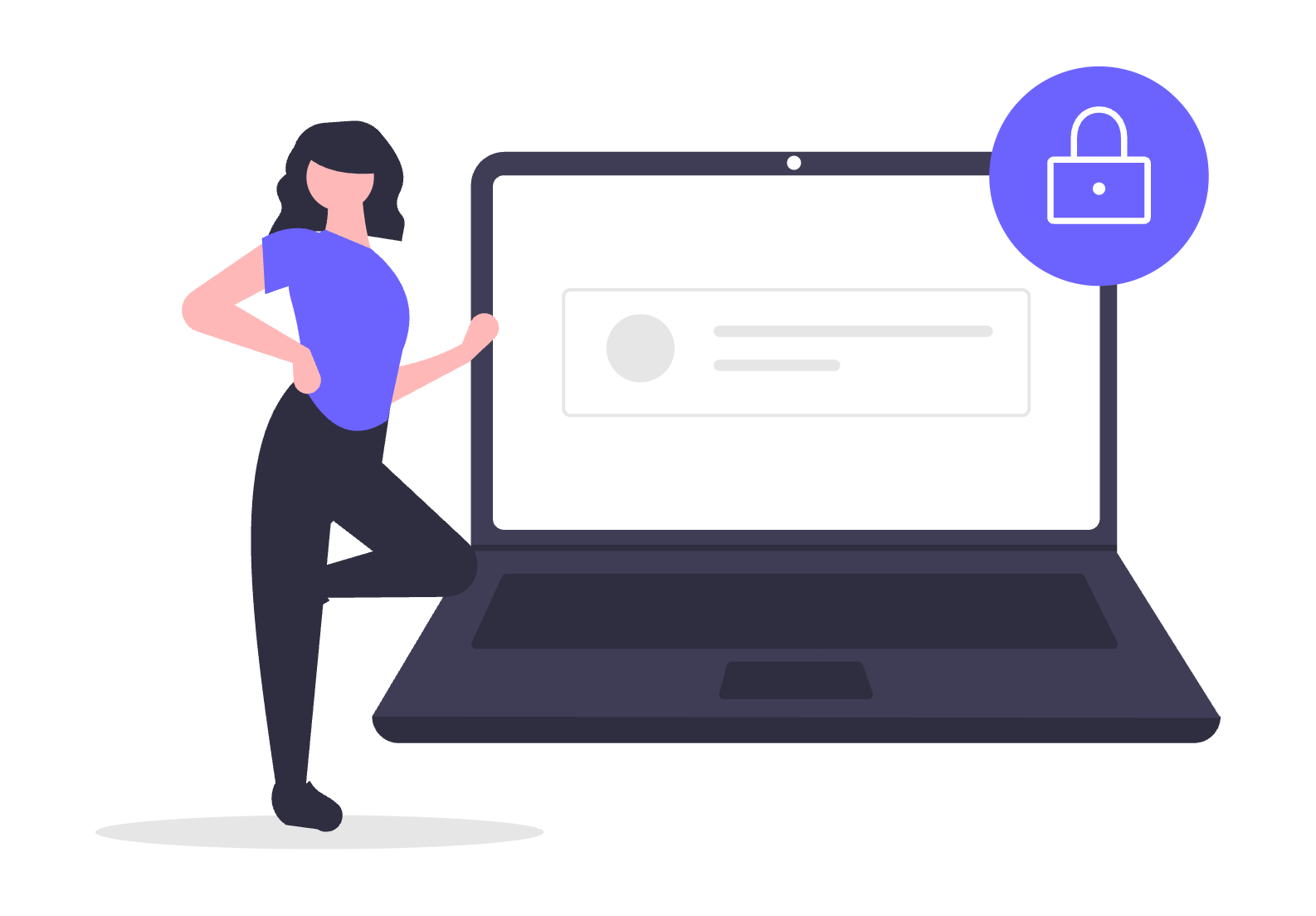 Secure Login Illustration